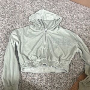 Women's Green Hooded Top